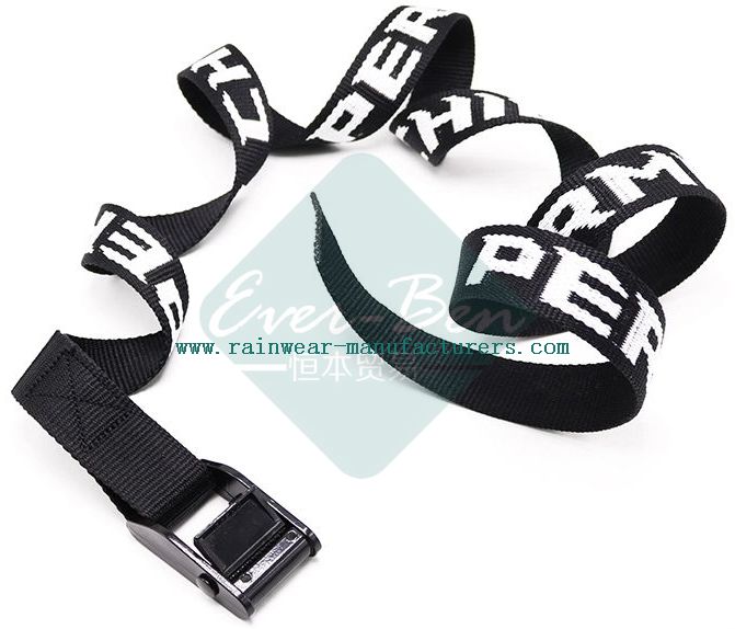 032 Black Embroidery nylon webbing and buckles